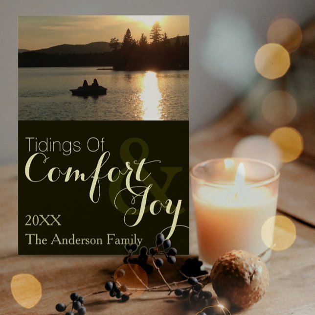 Cartão De Festividades Feriado russo simples ou foto de Natal (Criador carregado)