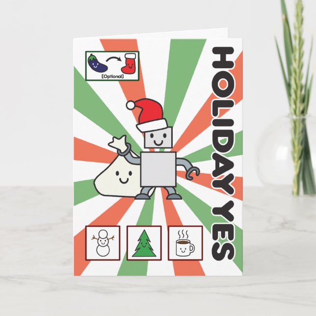 Cartão De Festividades Feriado sim! (Frente)