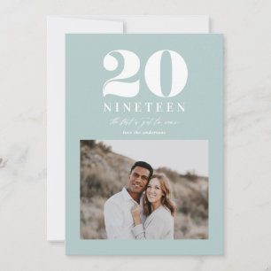 Cartão De Festividades Feriado tipográfico moderno de ano novo