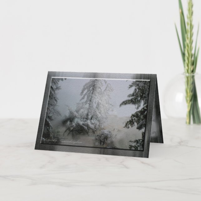 Cartão De Festividades Feriado verde (Frente)