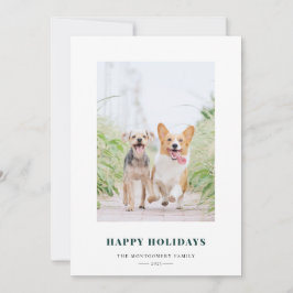 Cartão De Festividades Feriado Verde da Feira de Feriados Feliz Feriado d