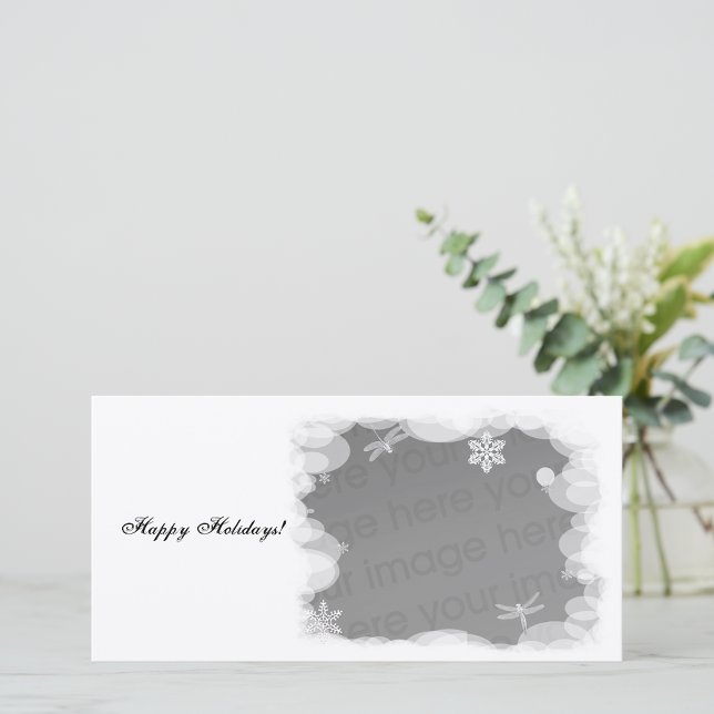 Cartão De Festividades Feriados Brancos de Neve! (Criador carregado)