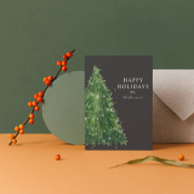 feriados de árvore de natal elegante e mínima de a