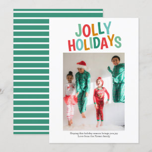 Cartão De Festividades Feriados de Festas de Foto Personalizadas