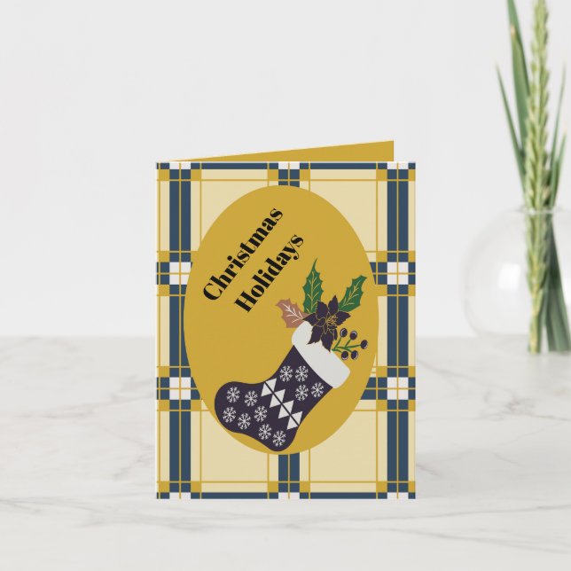 Cartão De Festividades Feriados de Natal (Frente)