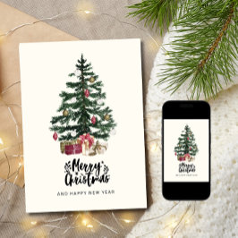 Cartão De Festividades Feriados de Natal Feliz