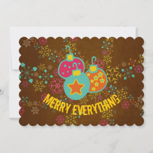 Cartão De Festividades Feriados de Todos os Ornamentos de feliz