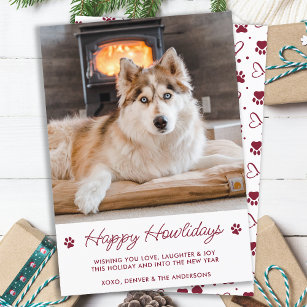 Cartão De Festividades Feriados Felizes De Pet Personalizados Do Cão