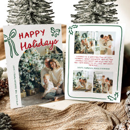 Cartão De Festividades Feriados Felizes Desenhados à Mão Foto do Natal