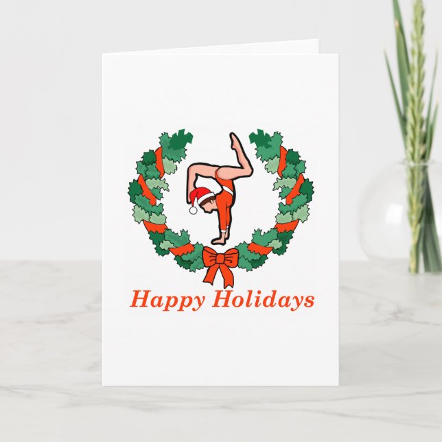 Cartão De Festividades Feriados Felizes do ginásio (Frente)