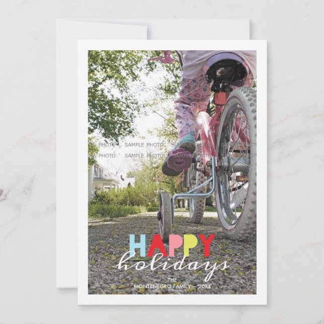 Cartão De Festividades Feriados Felizes Feriados Feriados de Natal Deseja (Frente)