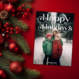 Cartão De Festividades Feriados Felizes Tradicionais Mínimo 1 Foto Elegan