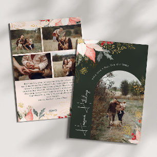 Cartão De Festividades Feriados Feriados Mais Felizes De Inverno Cinco Fo