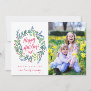 Cartão De Festividades Feriados Modernos   Boas Festas