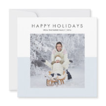 Feriados Modernos de Pastel Azul e Branco | Foto