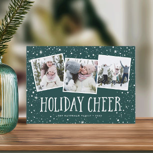 Cartão De Festividades Férias   3 Colagem de Fotografias