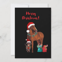 Férias Cavalo E Cachorro De Natal