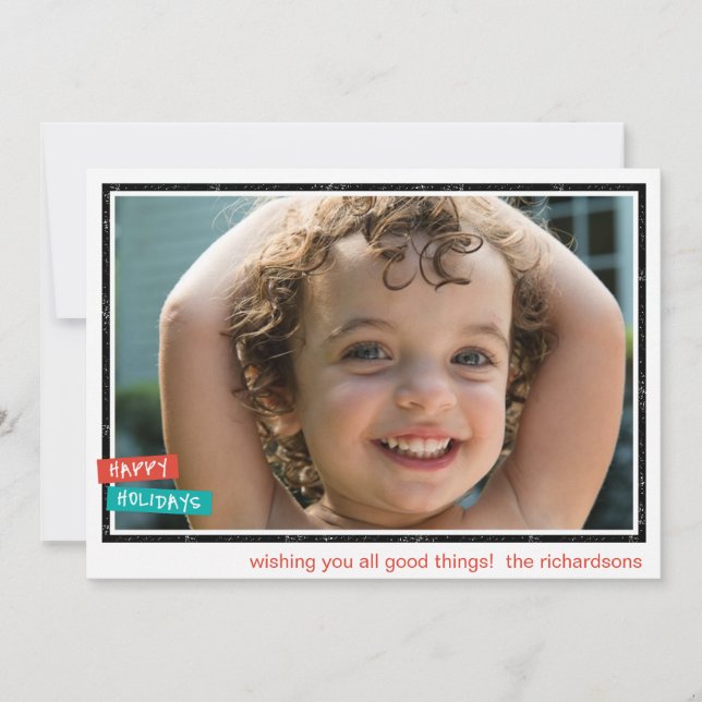 Cartão De Festividades Férias de Fronteira (Frente)