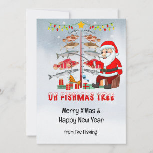 Cartão De Festividades Férias de Natal com Papai Noel