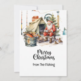 Cartão De Festividades Férias de Natal com Papai Noel