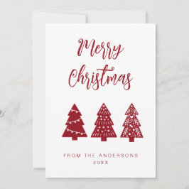 Cartão De Festividades Férias de Natal Escandinavas