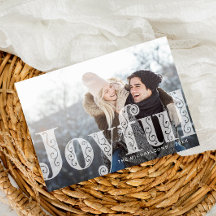 Férias de Natal Joyful Overlay Coral Photo