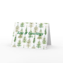 Férias de Pinos Costeiros Mar e Saudações Natal