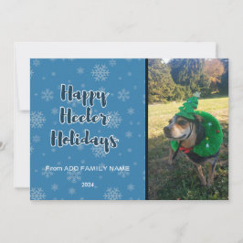 Cartão De Festividades Férias do Happy Heeler Azul