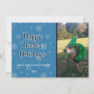 Cartão De Festividades Férias do Happy Heeler Azul