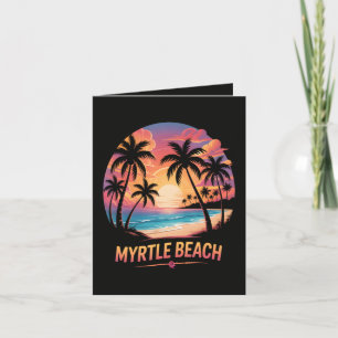 Cartão De Festividades Férias em Myrtle Beach Surfer