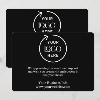 Cartão De Festividades Férias Empresariais | Black Card com Empresa Perso