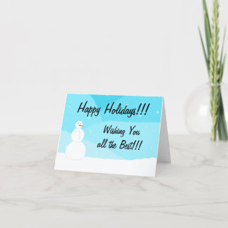 Cartão De Festividades Férias Felizes