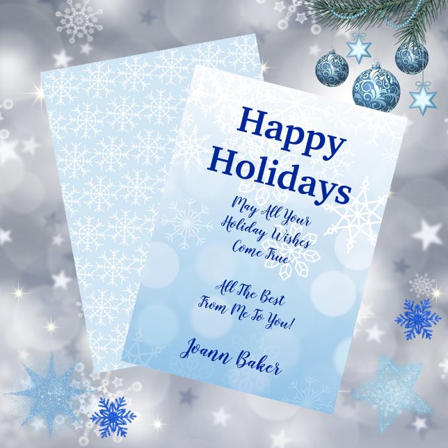 Cartão De Festividades Férias Felizes (Happy Holidays Holiday Card)