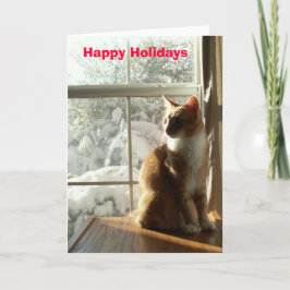 Cartão De Festividades Férias Felizes