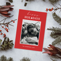 Férias Felizes | Foto de Natal do Minimalista Verm