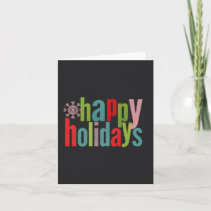 Cartão De Festividades Férias Felizes Quadro Negro Colorido
