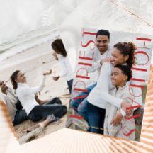 Férias Festivas Vermelhas Duas Fotografias Mais Fe