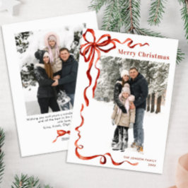 Cartão De Festividades FesNatal Boho Red Arco Friso 2 Foto