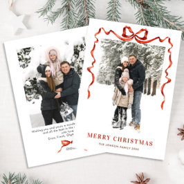 Cartão De Festividades FesNatal Boho Red Arco Friso 2 Foto