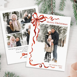 Cartão De Festividades FesNatal Boho Red Arco Friso 5 Foto