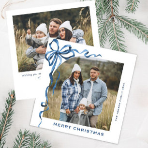 Cartão De Festividades FesNatal Dusty Arco Azul Fita 2 Foto