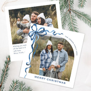 Cartão De Festividades FesNatal Dusty Arco Azul Fita 2 Foto