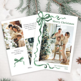 Cartão De Festividades FesNatal Sage Arco Verde Friso 3 Foto