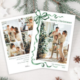 Cartão De Festividades FesNatal Sage Arco Verde Friso 5 Foto