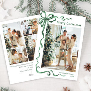 Cartão De Festividades FesNatal Sage Arco Verde Friso 5 Foto