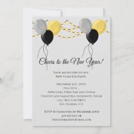 Cartão De Festividades Festa das Luzes das Luzes das Luzes Douradas Preta