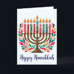 Cartão De Festividades Festa de Luzes Hanukkah<br><div class="desc">Brilhe a celebração de Chanucá com a nossa coleção exclusiva do Festival das Luzes! Explore cartas de Chanucá maravilhosamente projetadas, roupa confortável e festivo, e decoração elegante para trazer calor a cada noite do feriado. Perfeito para doar ou aprimorar sua própria celebração, nossa coleção captura o espírito de Chanucá com...</div>
