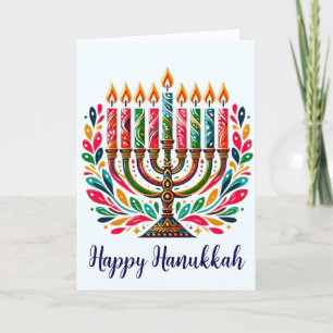 Cartão De Festividades Festa de Luzes Hanukkah