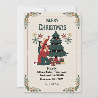 Cartão De Festividades Festa de Natal