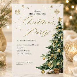 Cartão De Festividades Festa de Natal com Código QR de Árvore em Aquarela